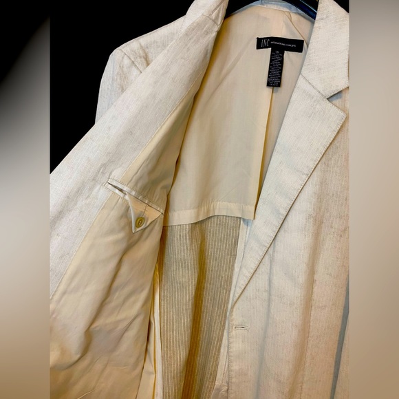 INC- textured cream sport coat NWT - Picture 4 of 7